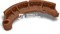 Колодка тормозная передняя нижняя  в сборе 200-3501091 200-3501091
